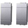 ETTROIT LG0100 falso polo copritasto 1P grigio copriforo compatibile Bticino Living (2pz)