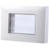 ETTROIT Placca con coperchio 3P IP55 custodia idrobox compatibile Vimar Plana colore grigio- EV2703