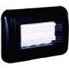 ETTROIT Placca con coperchio 4P IP55 custodia idrobox compatibile Bticino Living colore nero - LN2704