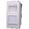 ETTROIT Presa rete dati RJ45 UTP cat.5e compatibile Bticino Livinglight colore bianco