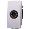 ETTROIT Presa Tv passante connettore maschio compatibile Bticino Livinglight colore bianco