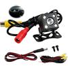 XiDeShop Telecamera di retromarcia per auto 1080P Ultra HD con visione notturna a 12 LED, Fish-Eye 180° grandangolare impermeabile IP68 facile installazione per auto SUV camion furgoni campeggio