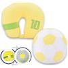 #sbabam Travel Football, Cuscino da Viaggio Bambini Morbido che Diventa Maxi Pallone da Calcio Peluche - Cuscino Aereo, Macchina e Treno Comodo, Palla da Calcio Bambino, Travel Pillow +3 Anni, Giallo
