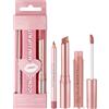 LOPHE Rossetto, Lip Liner, Lucidalabbra Trio Lip Set, A Lunga Durata Idratante Vellutato Lip Stain, One Step Labbra Kit Trucco#01