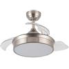 M LEDME Lampadario Ventilatore da soffitto Messe Niquel 72W illuminazione Led regolabile con telecomando M LEDME