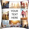 Naispanda Cuscino Personalizzato con Foto e Scritte 60x60 cm Personalizzabile Idea Regalo Simpatica ed Originale per Festa del papà, della Mamma, Compleanno, per Lui e lei