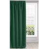 Eurofirany LOGAN Tenda Oscurante Extra Lunga - 1 Unità, Rod Pocket, Fettuccia Arricciatenda, Blocco della Luce, Oscuramento della Stanza, Camera da Letto, Soggiorno, 135x270 cm, Verde Scuro