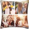 Naispanda Cuscino Personalizzato con Foto e Scritte 60x60 cm Personalizzabile Idea Regalo Simpatica ed Originale per Festa del papà, della Mamma, Compleanno, per Lui e lei