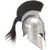 Elmo da Cavaliere Medievale Romano LARP in Acciaio e Rame Armatura vidaXL
