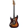 Eko ST-300 SUNBURST LH Chitarra Elettrica Mancina 22Tasti e 3 pickup single-coil