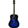 Eko Ranger 6 Blue Sunburst Chitarra Acustica a 20 Tasti Colore Sunburst Blu