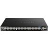 D-link Switch D-link 44xGE 4 x 2.5GBase-T PoE 2 x 10GBase-T 2 x 10G SFP+ Nero [DGS-1520-52MP]