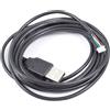 AQUACOMPUTER Cavo usb Aquacomputer tipo-A Vision 5 spine miniaturizzate 200cm Nero [53213]