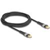Delock Cavo di ricarica/dati Delock 80764 USB Tipo C USB 2.0 Nero [80764]