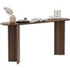 Dmora Consolle Kharos 150x35x75h cm Marrone Noce un Ripiano Peso Supportato 25 kg, Colore Ripiano Marrone