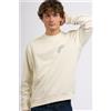 Stone Island Felpa Stampa Retro Avorio Uomo