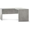 Bonussi Scrivania da Ufficio Angolare Destra 160x76x150 cm Cemento