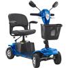 VEVOR Scooter Elettrico Pieghevole a 4 Ruote per Disabili e Anziani, con Autonomia di 25 km, Sedia a Rotelle per Tutti i Terreni con Ruote Antiscivolo, Capacità di Salita di 9° e Carico di 120 kg