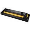 VEVOR Fermaruote in Gomma per Parcheggi da Garage, 548 x 158 x 94 cm, Limitatore di Parcheggio con Strisce Riflettenti, Blocchi Fermi Ruota in Gomma per Auto, Furgoni, Camion, Blocco Guida Ruota