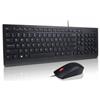 Lenovo Essentials Kit Tastiera/Mouse USB Layout IT Nero