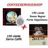 Caffè Borbone 300 CIALDE IN CARTA MISTE 44 MM : 150 DONNA REGINA + 150 SARNO CAFFE'