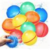 Kefyvbdj 10 palloncini d'acqua riutilizzabili: riutilizzabili 1000 volte e 1 secondo, riempimento rapido, autosigillanti e senza nodi, perfetti per giardino, combattimenti d'acqua, paraspruzzi, feste in