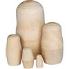 TRIXES Matrioske in legno da decorare 5 pezzi