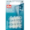 Prym 347159 Sew-on Snap Fasteners Plastic Size 10mm Transparent, 18 Pieces by Consumer