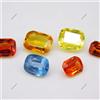 10,65 Ct Sri Lanka Natural Multi Zaffiro 8x7 mm CERTIFICATO 6 pezzi pietra pr...