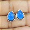 Fatto a mano Orecchini a perno fatti a mano in argento sterling 925 con pietra preziosa ca...