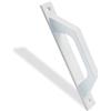 Amig - Maniglia per Porta Scorrevole - Realizzato in alluminio - Piatto Rettangolare - Porte di passaggio o scorrevoli - 198x25x40 mm - Include viti - Bianco
