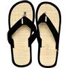 SUNDEK Infradito con Paglia Uomo Flip Flop AM407 Nero (Nero, Numeric_43)