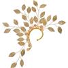 Healeved Orecchini Clip da Donna Delicati Forma Foglia Clip per Orecchie Non Perforanti Gioielli per Orecchie Decorazioni per Orecchini Regalo per Compleanno San Natale