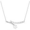 Swarovski Matrix Collana, Taglio Rotondo, Bianco, Placcato Rodio