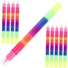 DOITOOL Kit Evidenziatori Multicolori 10 Pezzi in Plastica senza Perdite D'inchiostro, Leggero e Impilabile per Studenti e Ufficio Colore Casuale