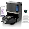 Shark PowerDetect Robot Aspirapolvere Lavapavimenti 2 in 1, NeverTouch Pro Autosvuotante, Autoriempimento, Autopulizia, Navigazione 3D LiDAR, Bypass Ostacoli NeverStuck, WiFi/App, Nero RV2800ZEEU