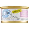 Adoc Naturally Premium, Alimento Umido Complementare per Gatti, Tonnetto con Gamberetti Grain Free, 24 Lattine da 85 g, in Gelatina, Senza Conservanti e Coloranti