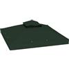 Outsunny Tettoia di ricambio per Gazebo 3x3m Tettoia di ricambio 370g/㎡ con doppio tettuccio con zanzariera Protezione UV 30+ Tettoia di ricambio per padiglione Gazebo Verde
