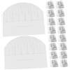 TOPPERFUN 20 Pezzi Cappelli da Cuoco per Ragazzi Usa e Getta in Carta Bianco Design a Cupola per Cucina e Pasticceria, Morbidi e Sicuri la Cute dei Ragazzi