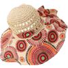 BESPORTBLE cappello da sole moda cappelli donna spiaggia cappello di paglia a larga a per le donne cappelli per esterni estivi da donna Cannuccia