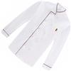 FRCOLOR Giacca da Cuoco Unisex a Manica Lunga Bianca in Cotone e Poliestere, Abito da Lavoro Confortevole per Bar e Barbecue All'aperto Taglie dalla al 5XL