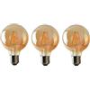 LEDSone Lampadine LED globo Edison vintage G95 8W, lampadina a vite E27 Lampada LED a spirale retrò vecchio stile con vetro antico (confezione da 3)
