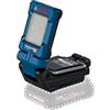 Bosch Professional 18V System Lampada a batteria GLI 18V-800 (con 800 lumen, 20 LED, testa della lampada ruotabile di 360° e inclinabile di 180°)