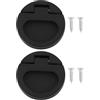 LT Easiyl 2 maniglie ad anello con vite da 43,5 x 7 mm, per aerei, cassetti, porte, armadi, colore nero