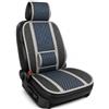 BOOST Coprisedile Auto Estivo in Bambù Naturale, Copri Sedile Antisudore Traspirante con Supporto Lombare Integrato, Schienale Universale Fresco per Auto (Blu, Singola)