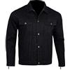 Bikers Gear Australia - Giacca protettiva da motociclista in jeans, foderata in kevlar, con armatura rimovibile CE 1621-1