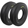 ECOVELO 2 Pneumatici per Rimorchio da 8 pollici 4.00 - 8 Rinforzati 6 Strati Gomme per Carrello Rimorchietto da Barca