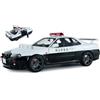 Solido NISSAN SKYLINE GT-R (BNR34) JAPANESE POLICE WHITE 1999 1:18