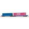BRAWA 48107 intermodale tipo Sffggmrrs container 40 piedi "ONE"