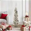 vidaXL Albero di Natale Artificiale con 150 LED e Neve Fioccata 120 cm vidaXL